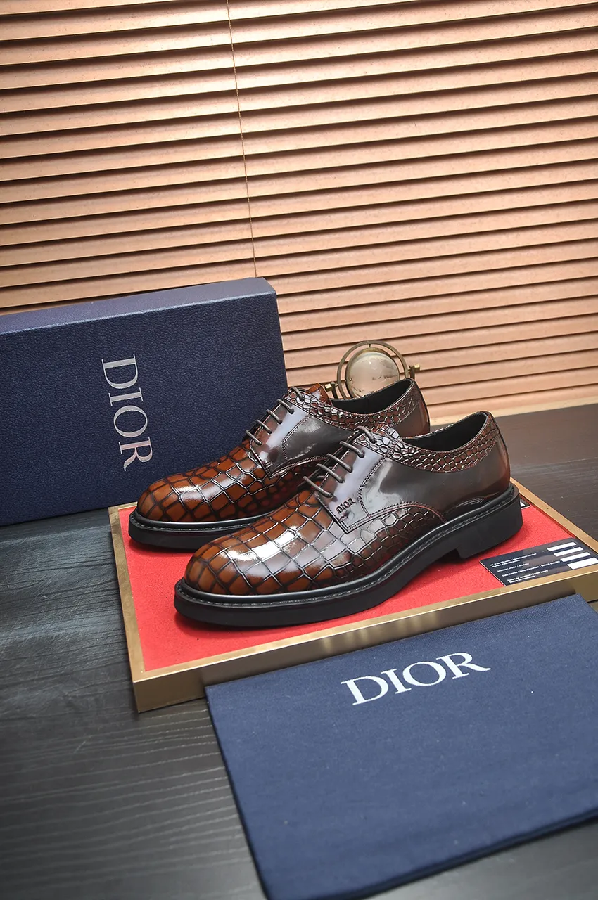 Men's shoes 💰780💶[Dior] (water-dyed cowhide lining) Dior original 1:1 high-quality factory, imported original materials, imported raw cowhide, water-dyed cowhide lining, original TPU outsole, code number: 39-44 (38 45 custom-made, non-refundable)